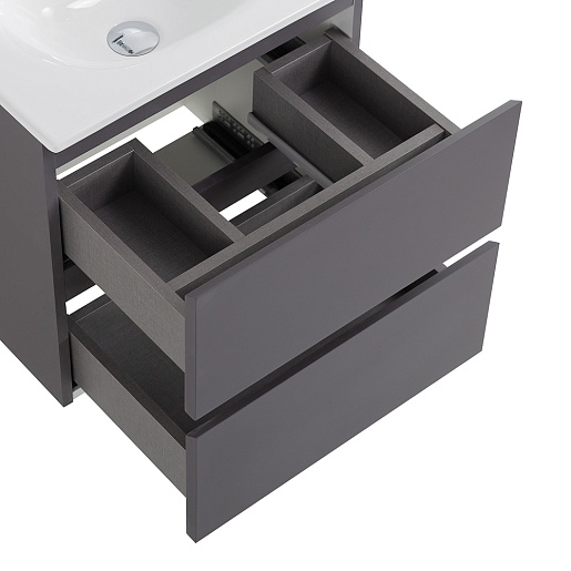 BelBagno Тумба с раковиной Kraft 39-50 подвесная Темно-Серый матовый с раковиной BB-8099-3-50 – картинка-5